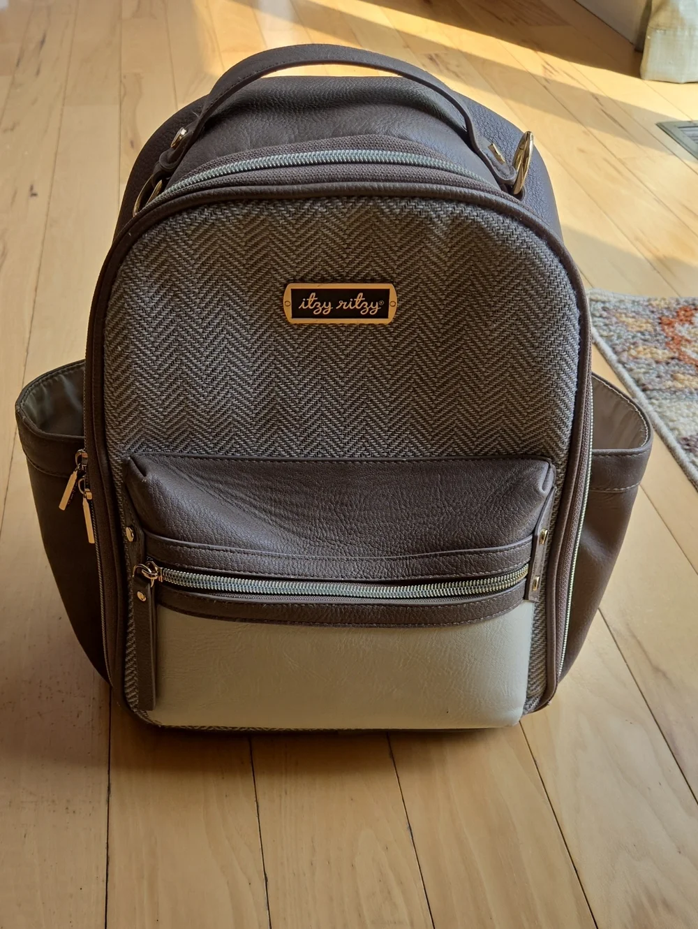 Itzy Ritzy Brown Mini Diaper Bag